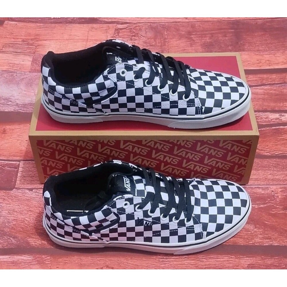 Vans Seldan Checkerboard Black White Size 11.5 Men VN000CT3BA2 New Skate Shoes